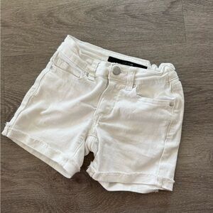 Girls White Denim cutoff Shorts by Joe’s Jeans
